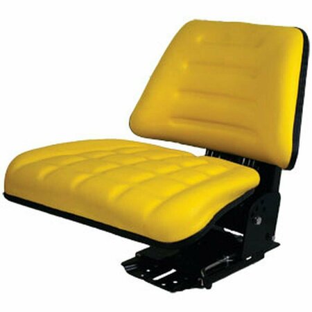 AFTERMARKET TF222YL Yellow Back Flip Up Seat Fits John Deere & Several Other Tractors SEQ90-0043